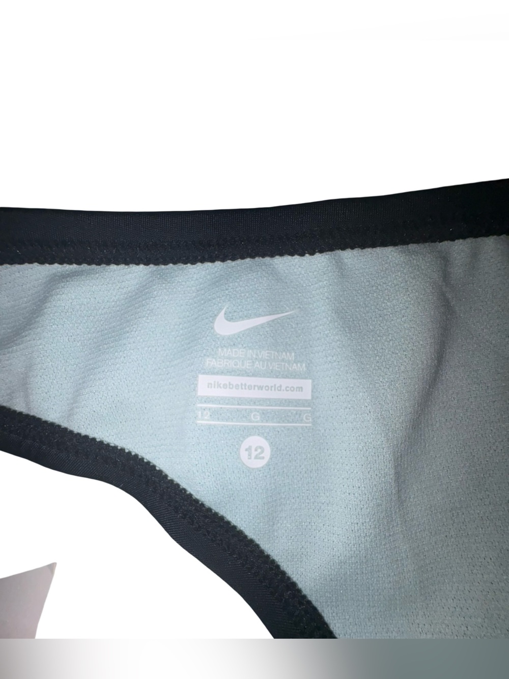 Nike Swim Girls Size 12 Black Bikini Swim Bottoms NWT - Picture 3 of 5